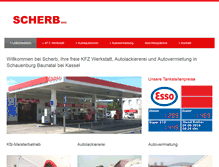 Tablet Screenshot of esso-scherb.de
